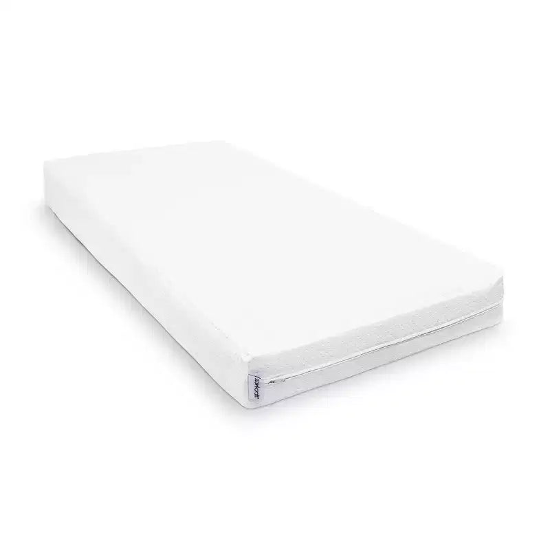 Storkcraft 6" Water-Resistant Grow-with-Me Dual-Sided Baby Crib and Toddler Bed Mattress: Firm Feel, Removable Mesh Cover, Fiber Fill