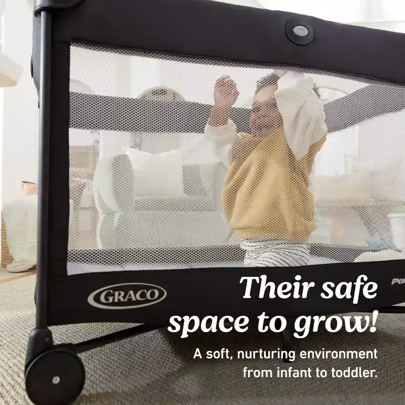 On the Go Zip DLX Travel Playard - Parker Gray