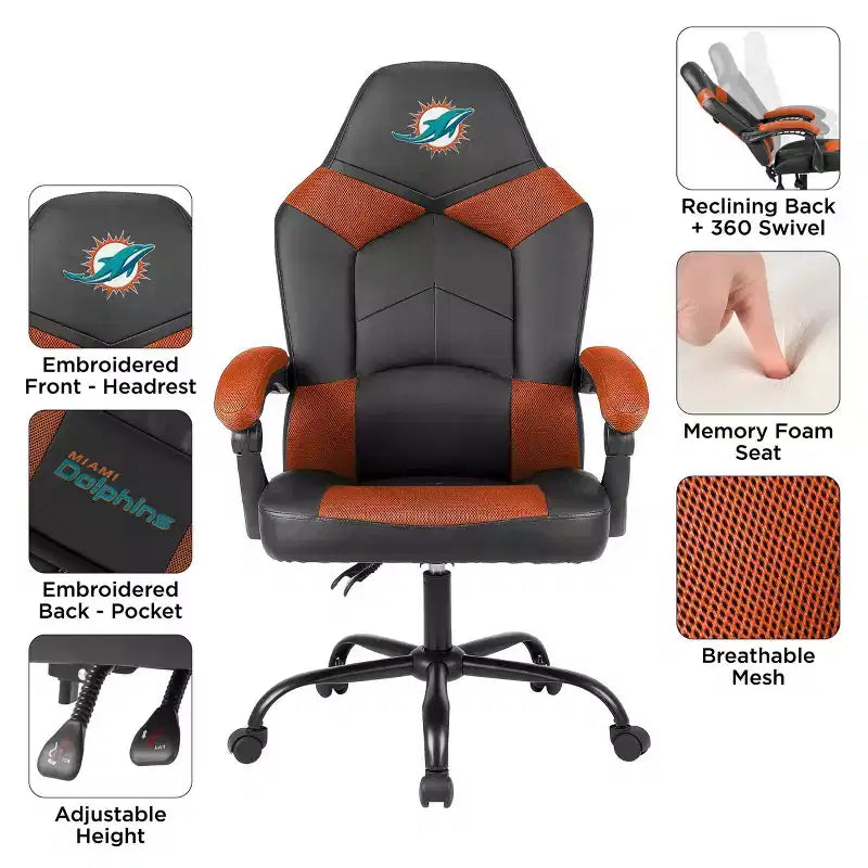 NFL Miami Dolphins Oversized Office Chair