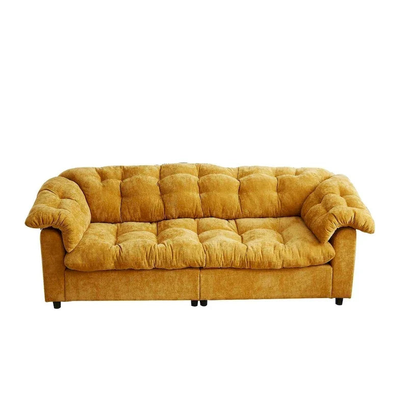 99.2  Divano profondo Chenille Comfort, Divano soffice effetto nuvola imbottito