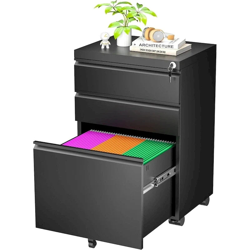 Classificatore verticale/mobile a 3 cassetti per ufficio domestico