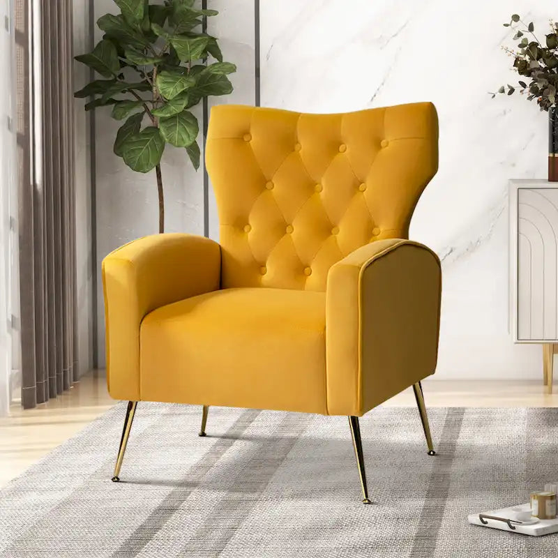 Sedia imbottita Abadiana Accent con base in metallo