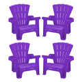 American Plastic Toys Inc. 4pk Adirondack Chair Seating Sets - Purple