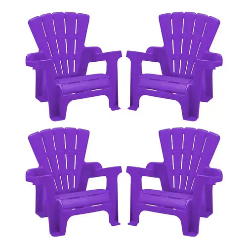 American Plastic Toys Inc. 4pk Adirondack Chair Seating Sets - Purple