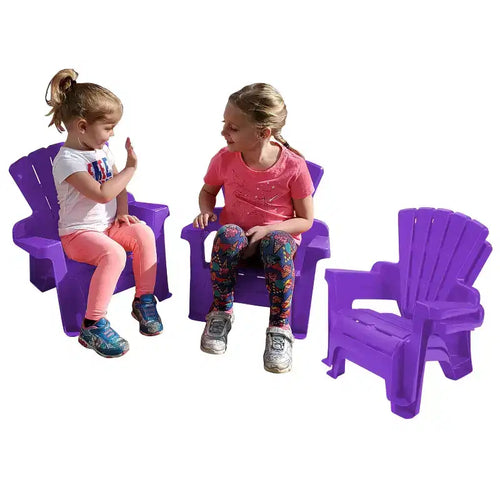 American Plastic Toys Inc. 4pk Adirondack Chair Seating Sets - Purple