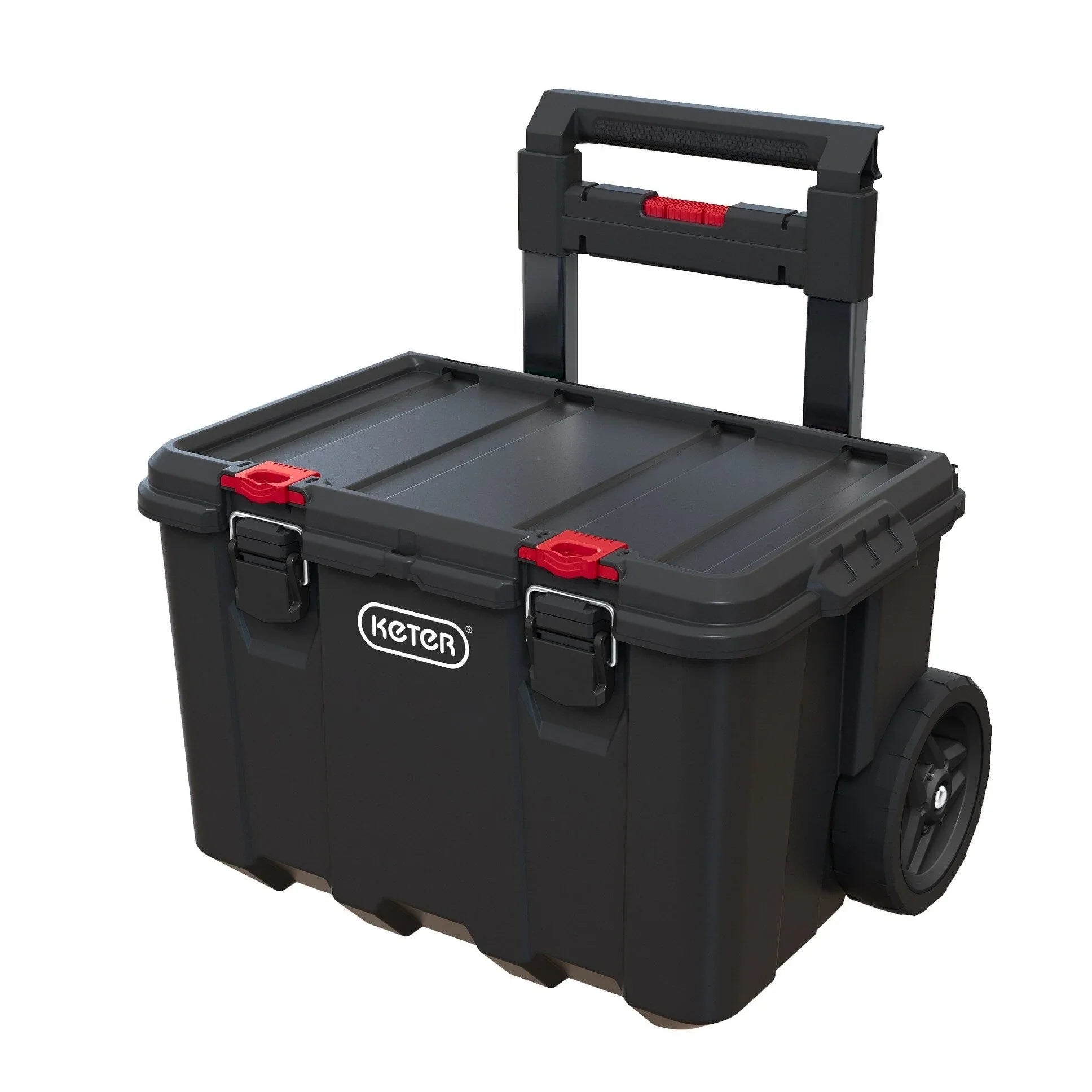 Keter Stack-n-Roll Set 3 pezzi per il trasporto e l'organizzazione degli utensili, sistema di valigette modulare in resina resistente