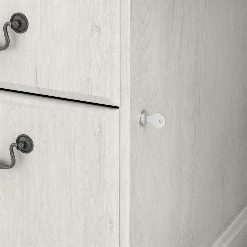 Scrivania Direzionale Bush Furniture Saratoga con Cassetti e Vani Contenitori