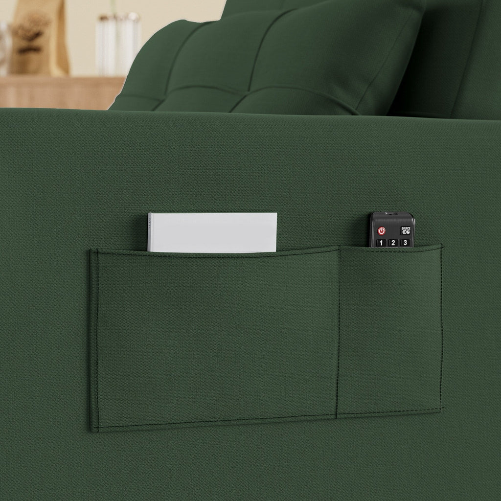Divano letto trasformabile 3-in-1, Poltrona letto estraibile, Letto pieghevole convertibile per soggiorno