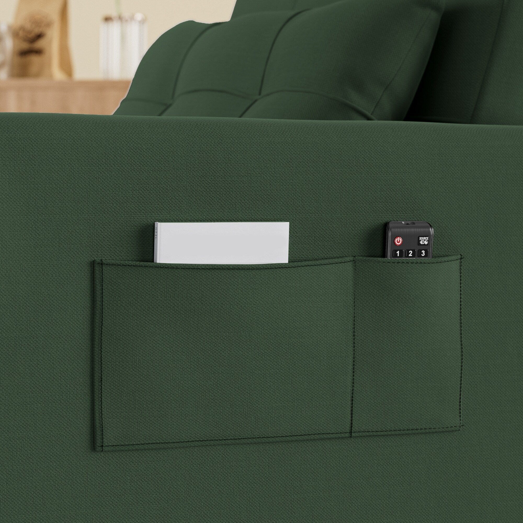 Divano letto trasformabile 3-in-1, Poltrona letto estraibile, Letto pieghevole convertibile per soggiorno