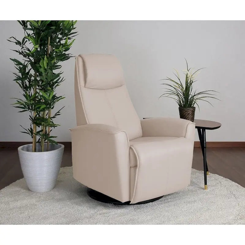Poltrona reclinabile girevole Fjords Urban Leather