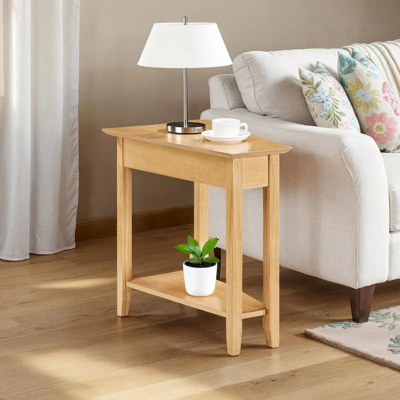 Convenience Concepts Tavolino a cuneo American Heritage con ripiano