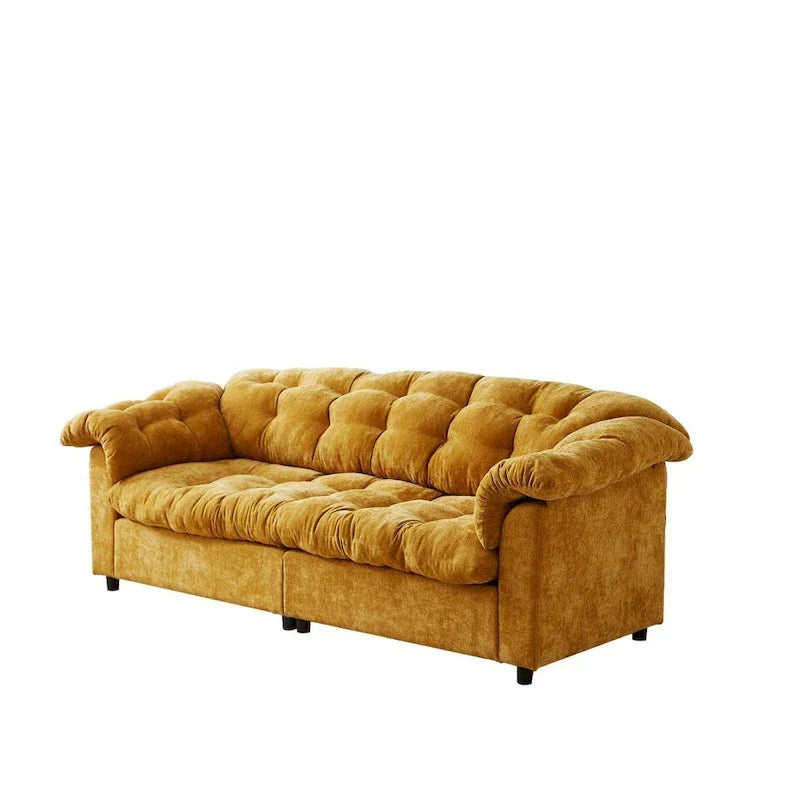 99.2  Divano profondo Chenille Comfort, Divano soffice effetto nuvola imbottito