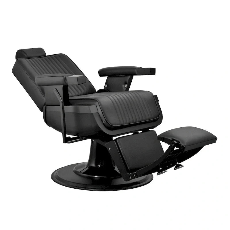 Poltrona da barbiere JAXSON Heavy Duty Reclining Hydraulic Barbershop Chair, telaio nero