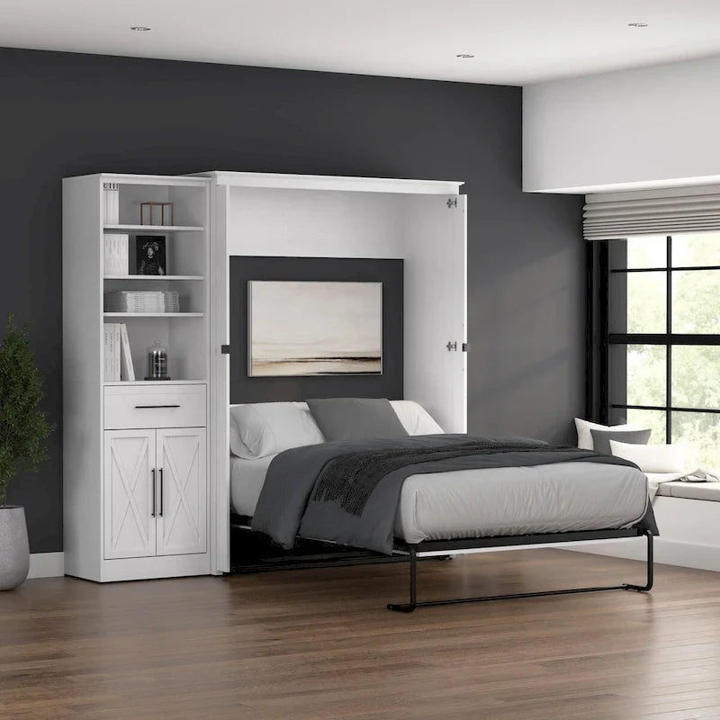 Letto a scomparsa Full Murphy Key West con armadio guardaroba (88W) di Bestar