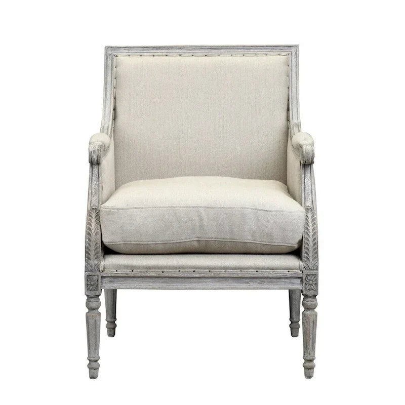Poltrona in Legno Bianco Sporco Burnham Home Designs Collezione Prentice