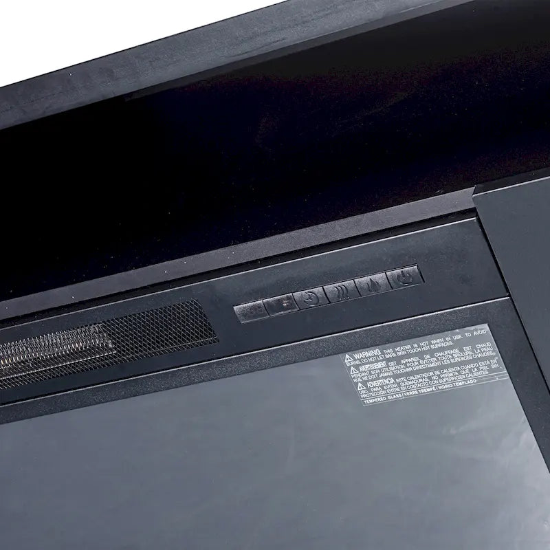 68 moderni mobili TV con camino elettrico RGB neri per televisori fino a 72 pollici