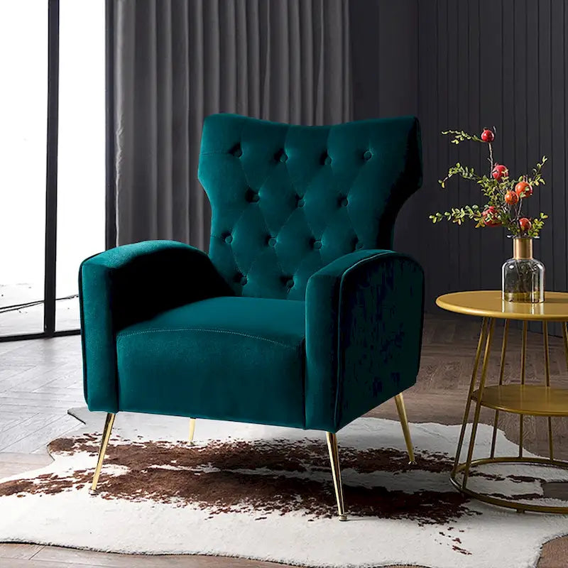 Sedia imbottita Abadiana Accent con base in metallo