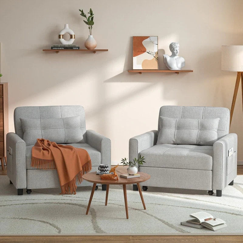 Divano letto trasformabile 3-in-1, Poltrona letto estraibile, Letto pieghevole convertibile per soggiorno
