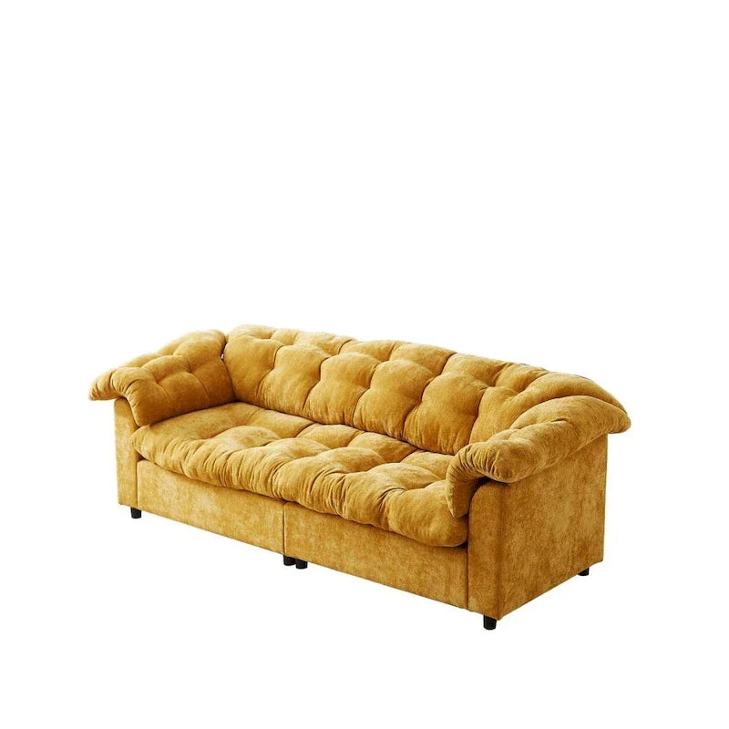 99.2  Divano profondo Chenille Comfort, Divano soffice effetto nuvola imbottito
