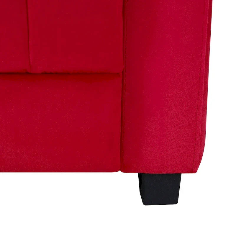 Poltrona reclinabile deluxe per bambini con poggiapiedi, poggiatesta e 2 portabicchieri, in microfibra, per bambini dai 3 anni in su