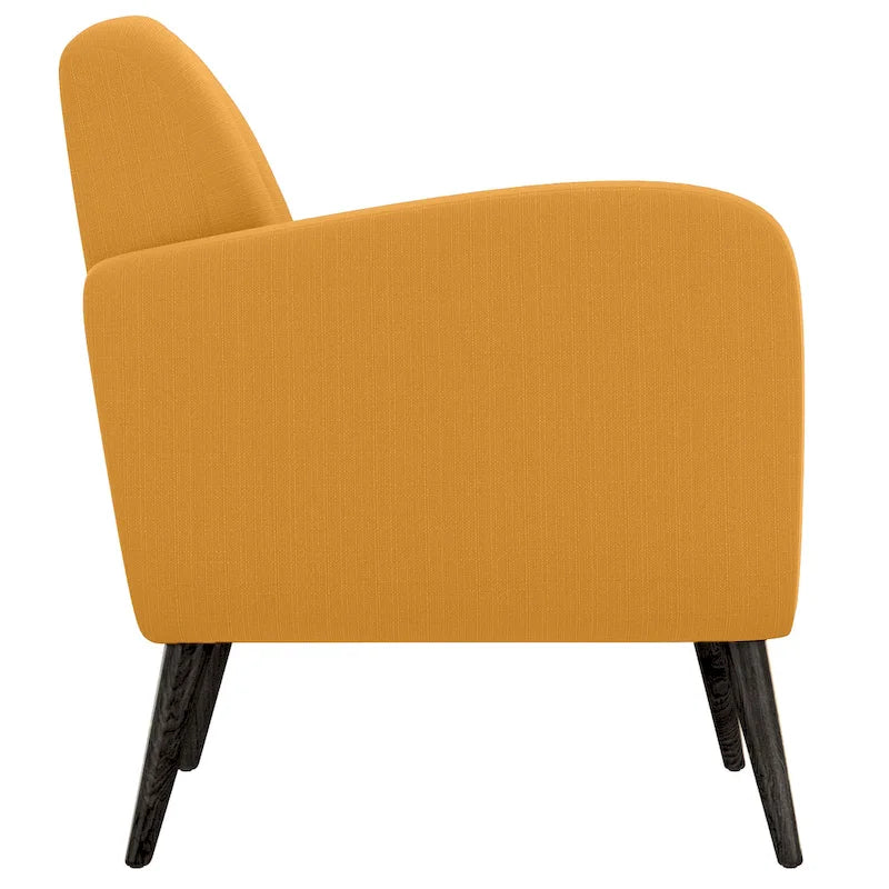 Poltrona di design di metà secolo Carson Carrington Keflavik, giallo senape