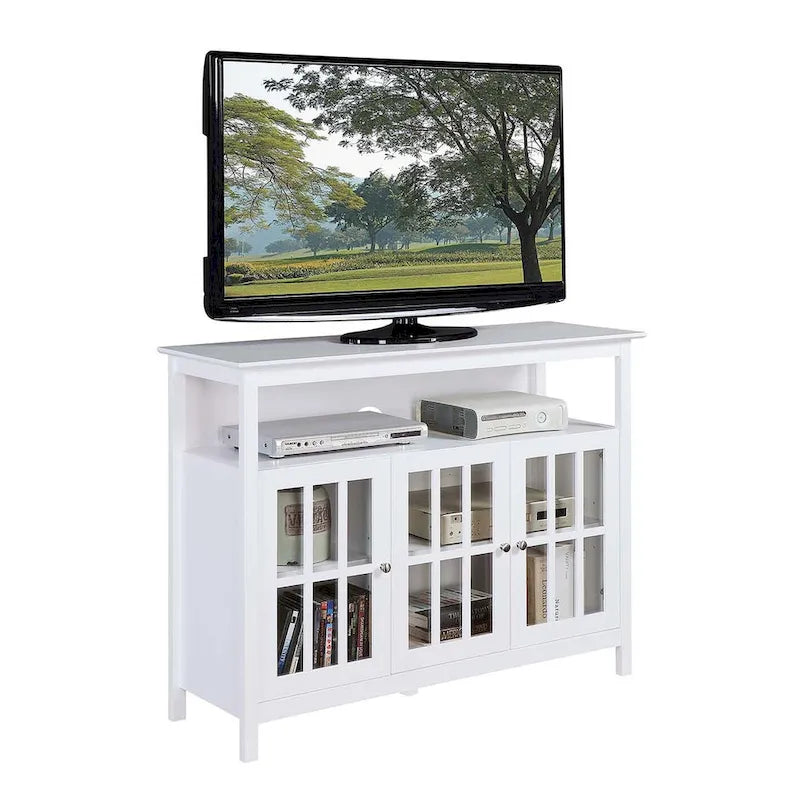 Convenience Concepts Big Sur Mobile TV Stand Deluxe con Armadietti e Ripiano per TV fino a 55 Pollici