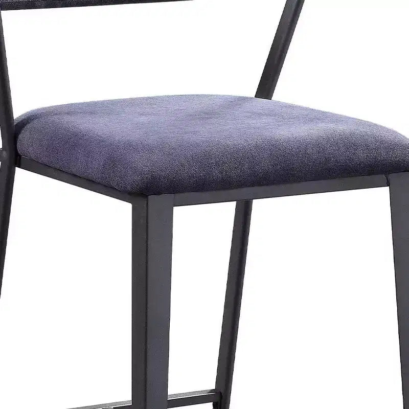 24" Counter Height Barstool Fabric and Gunmetal