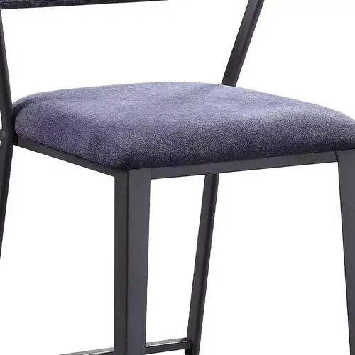 24" Counter Height Barstool Fabric and Gunmetal