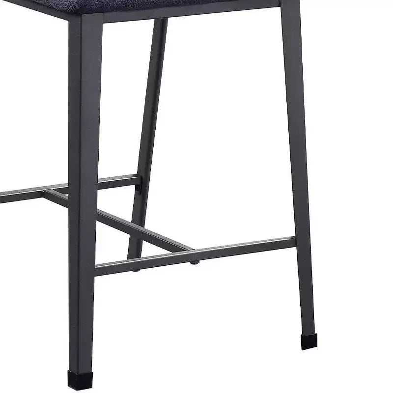 24" Counter Height Barstool Fabric and Gunmetal