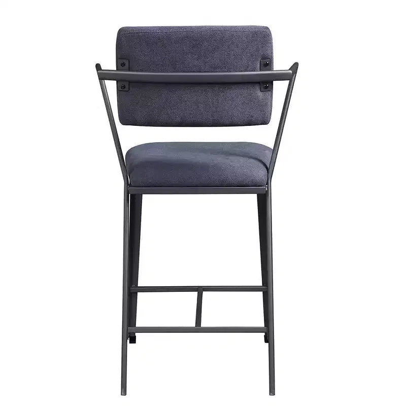 24" Counter Height Barstool Fabric and Gunmetal