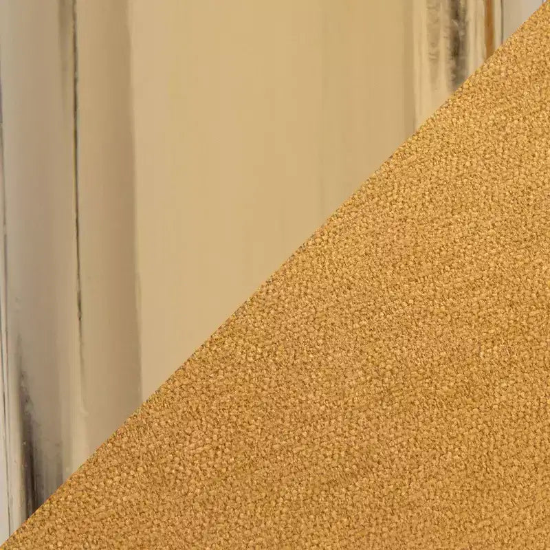 Set di 2 sgabelli da bar Ava regolabili in tessuto oro/giallo