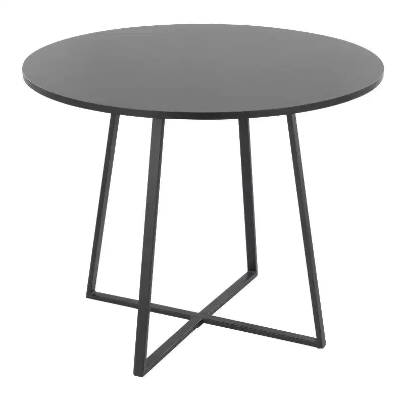 LumiSource Cosmo MDF Dining Table Black Metal/Black