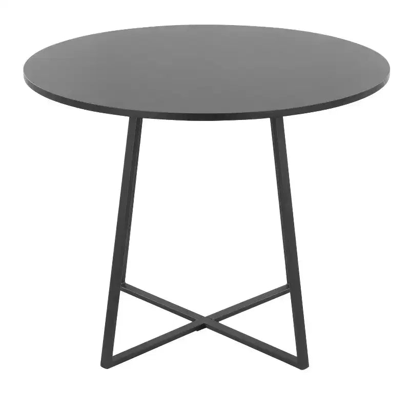 Cosmo MDF Dining Table Black Metal/Black