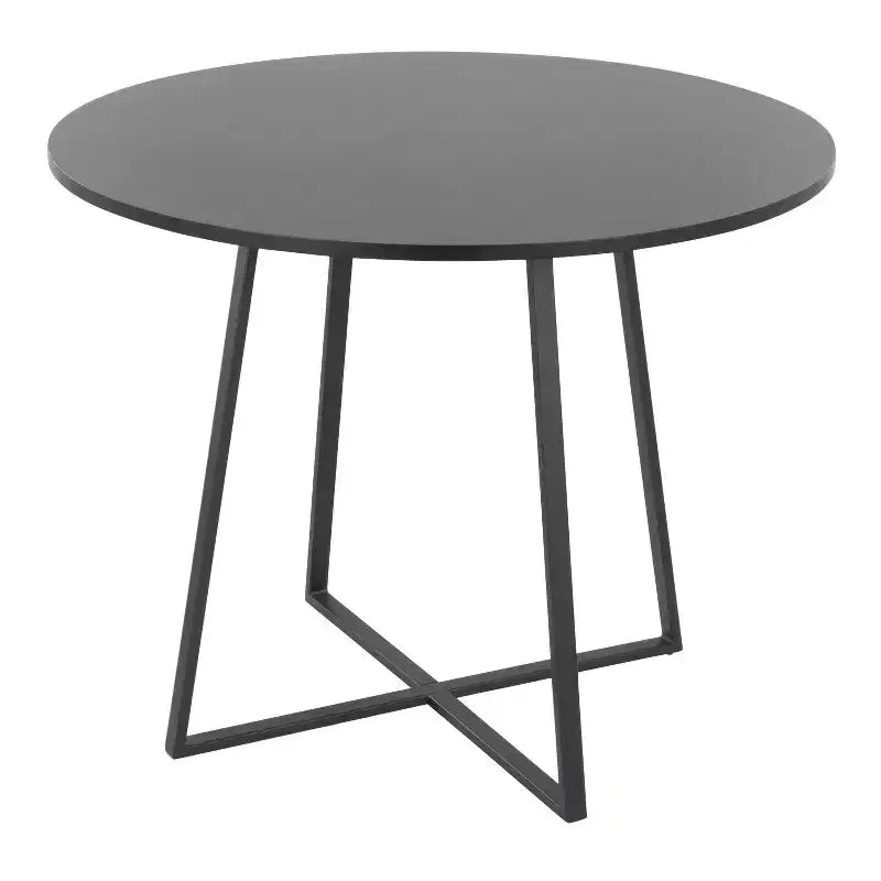 Cosmo MDF Dining Table Black Metal/Black