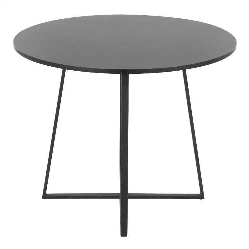 Cosmo MDF Dining Table Black Metal/Black