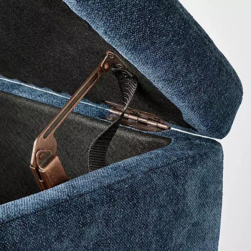 Vintage Inspired Ornate Storage Bench with Detailed Cutout Textured Velvet - Threshold™ designed with Studio McGee
