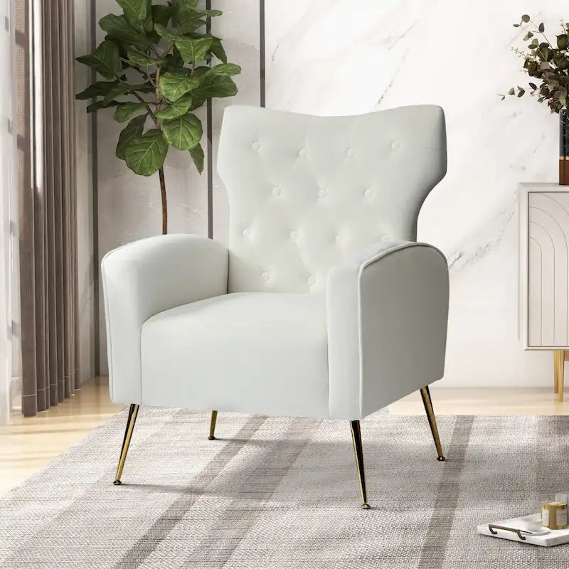 Sedia imbottita Abadiana Accent con base in metallo