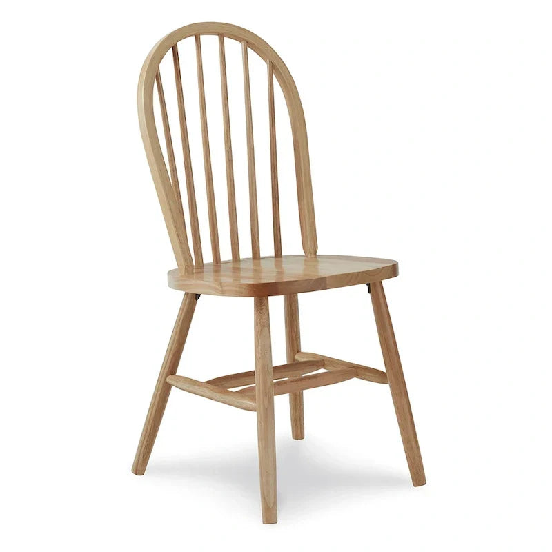 Sedia da pranzo International Concepts in legno massello Windsor con schienale a fusi