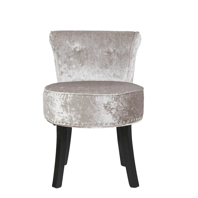 Sgabello per vanità in legno massello alto 27,5 - 27,5 A X 19 L X 11,8 P
