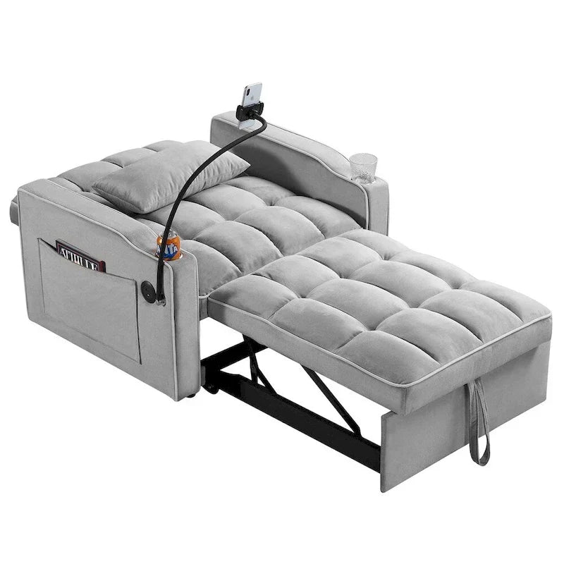 Poltrona Letto Trasformabile Divano Letto Pieghevole Regolabile