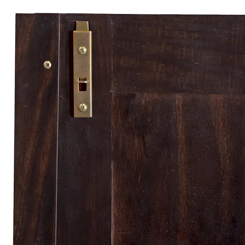 Guardaroba a 3 ante - Bianco/Moka/Java - Legno massello