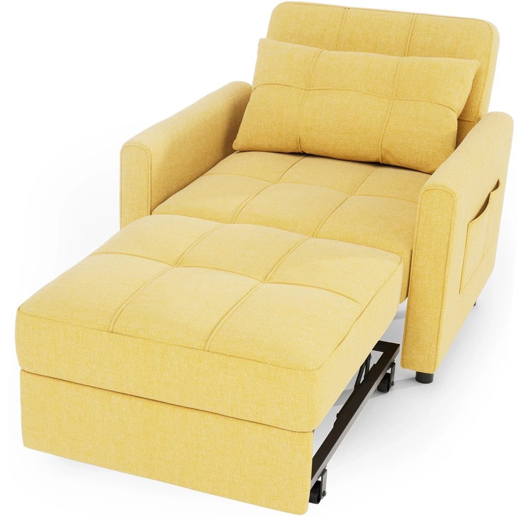 Divano letto trasformabile 3-in-1, Poltrona letto estraibile, Letto pieghevole convertibile per soggiorno