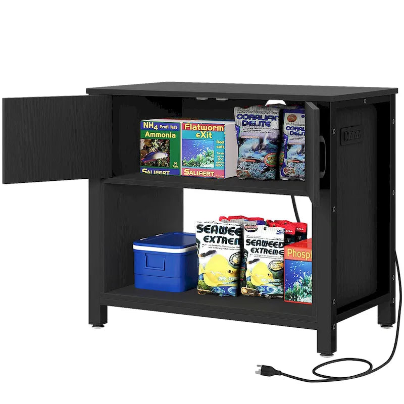 Mobiletto di supporto per acquario da 150-190 litri con prese elettriche