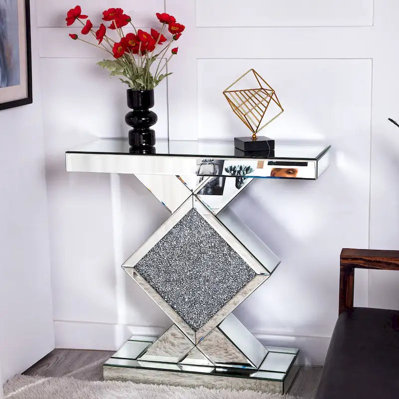 Console contemporanea a specchio
