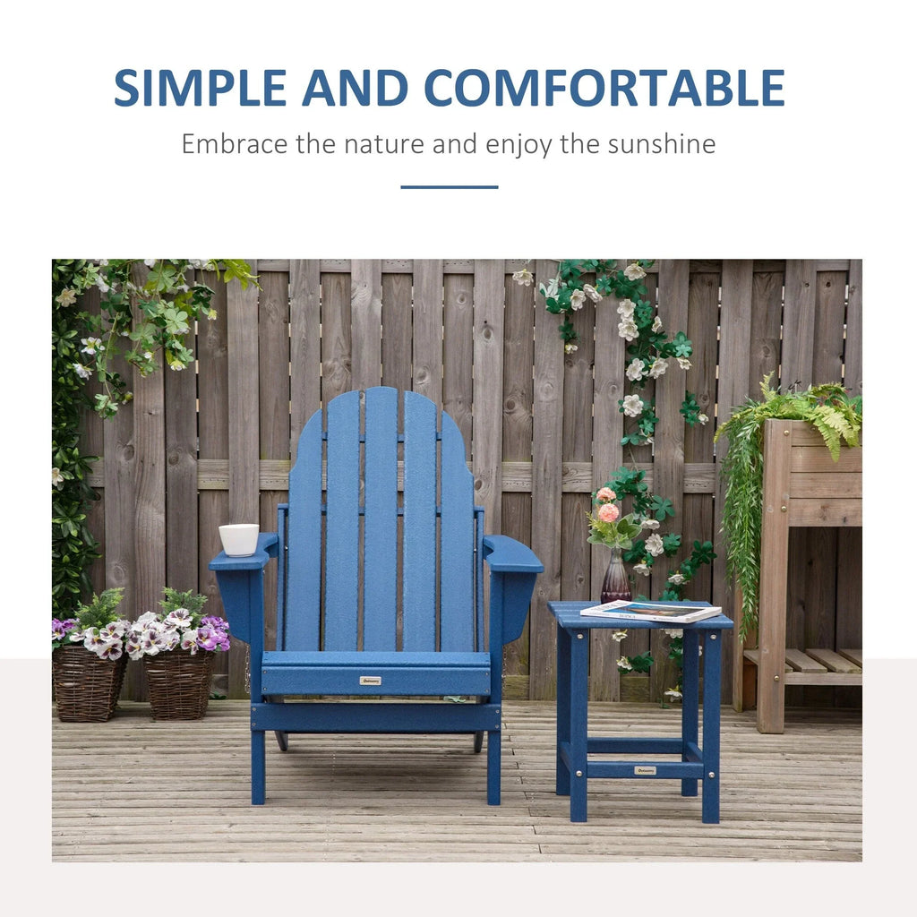 Sedia Adirondack pieghevole, sedie a sdraio in plastica HDPE per esterni per tutte le stagioni, per patio, terrazza e arredi da giardino
