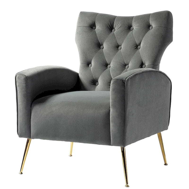 Sedia imbottita Abadiana Accent con base in metallo
