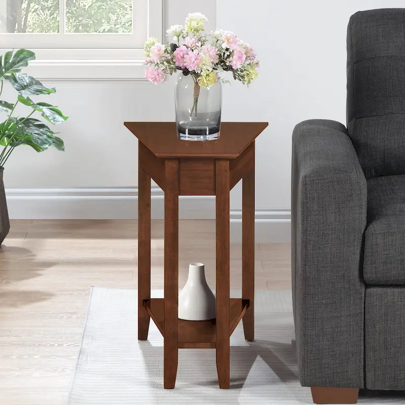 Convenience Concepts Tavolino a cuneo American Heritage con ripiano