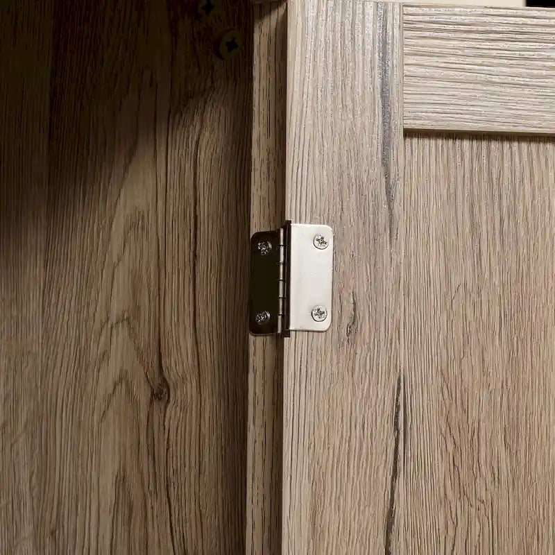 HOMCOM Mobile Dispensa da Cucina Autoportante a 4 Ante, Armadietto Contenitore con 4 Ripiani Regolabili, Bianco