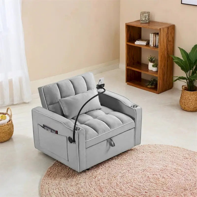 Poltrona Letto Trasformabile Divano Letto Pieghevole Regolabile