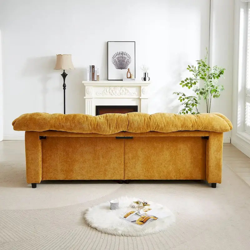 99.2  Divano profondo Chenille Comfort, Divano soffice effetto nuvola imbottito